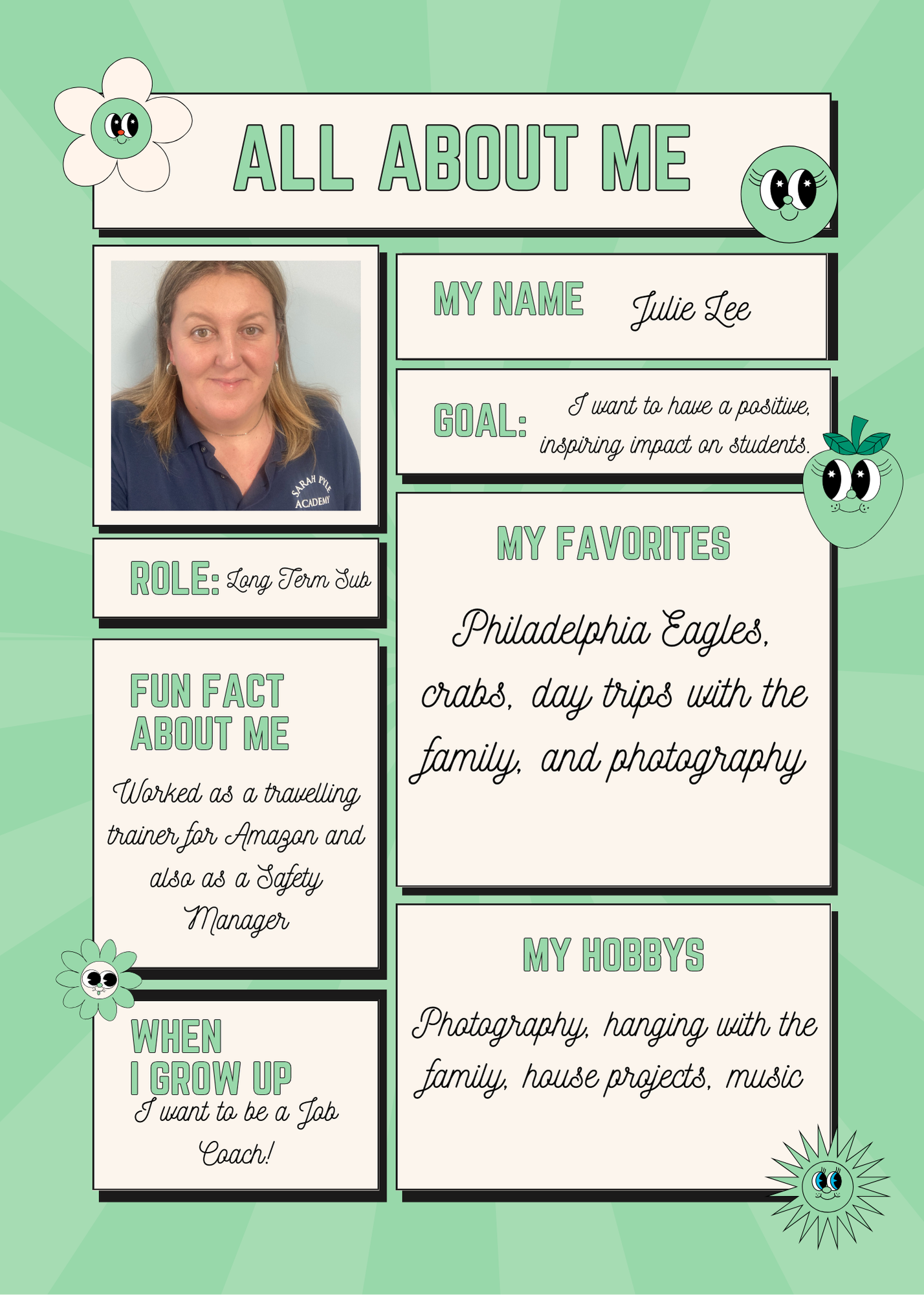  This episode of SPA Staff Superstars features Mrs. Julie Lee!